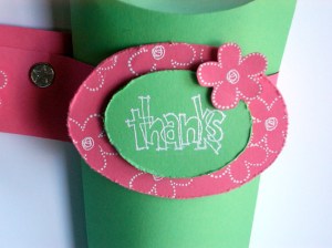 closeup of embossing