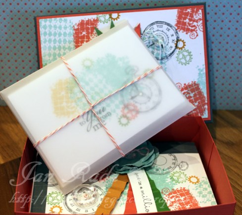 Notecards inside vellum